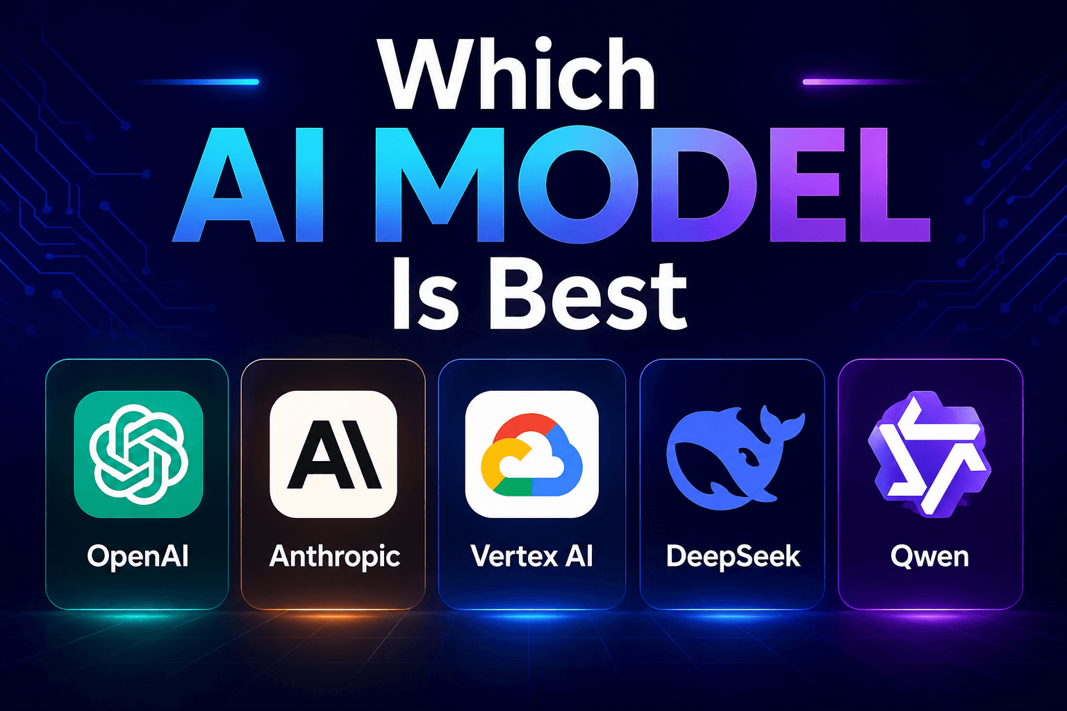  OpenAI, Anthropic, Vertex AI , DeepSeek,  Alibaba Qwen: Which AI Model Is Best for Your Use Case?