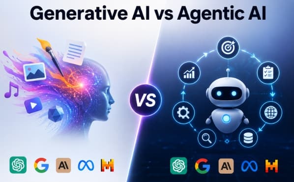Generative AI vs Agentic AI: What Are the Key Differences?